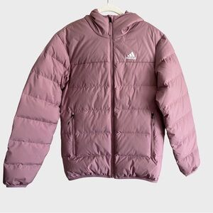 NWT Adidas Duck Down Jacket Puffer Coat Magic Mauve HZ2596 Asia A2XS